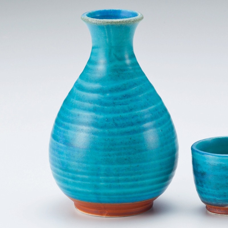 金正陶器 トルコ青2号徳利 1個(ご注文単位1個)【直送品】
