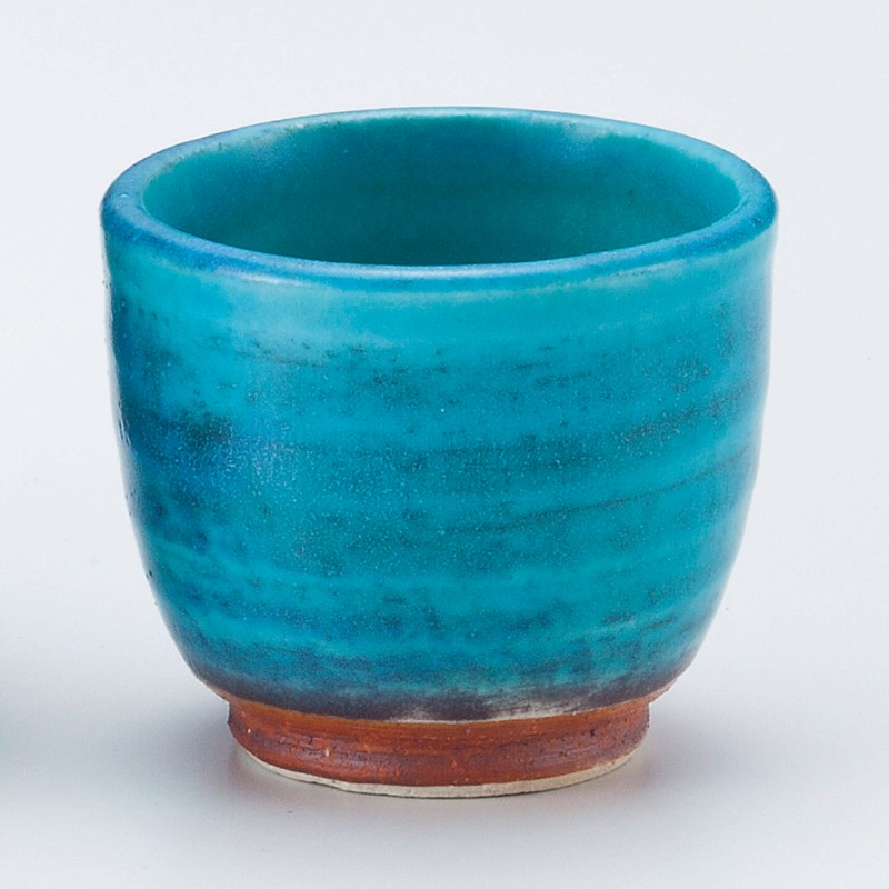 金正陶器 トルコ青丸グイ呑 1個(ご注文単位1個)【直送品】