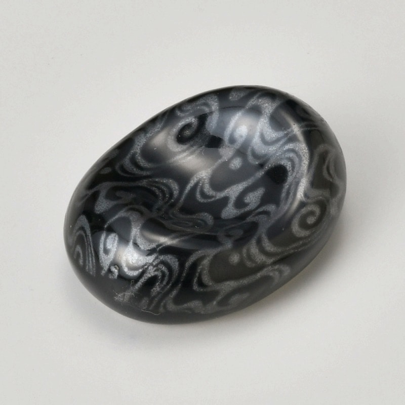 金正陶器 黒銀彩波箸置 1個(ご注文単位1個)【直送品】