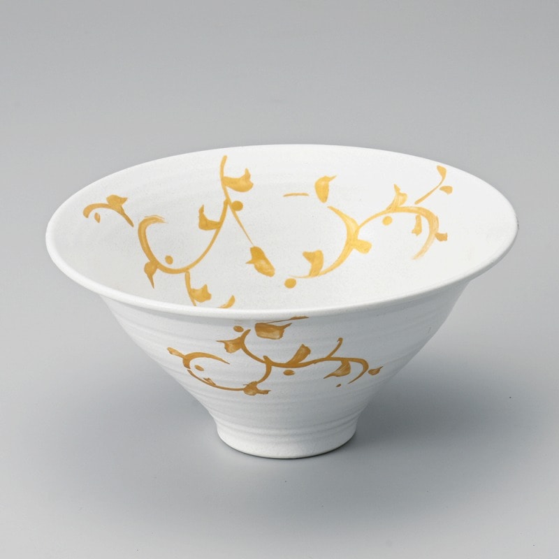 金正陶器 金彩唐草白反り丼 1個(ご注文単位1個)【直送品】