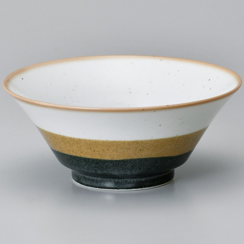 金正陶器 色分け三彩7.0反り丼 1個（ご注文単位1個）【直送品】