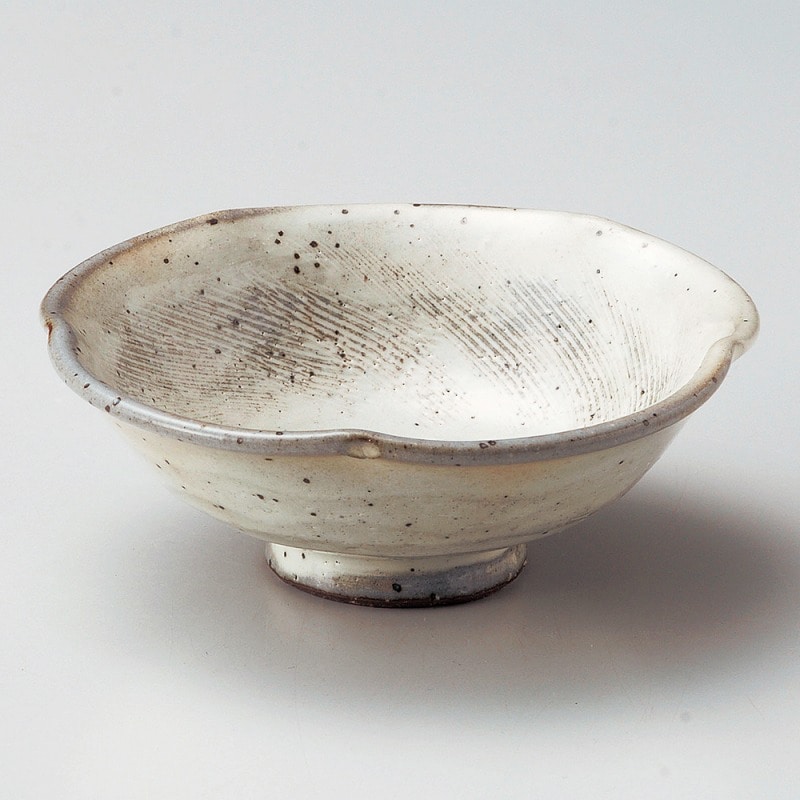金正陶器 粉引櫛目反小鉢 1個(ご注文単位1個)【直送品】