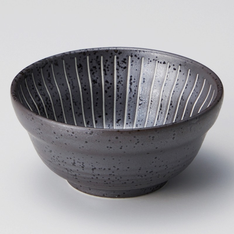 金正陶器 黒結晶細十草小付 1個(ご注文単位1個)【直送品】