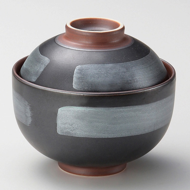 金正陶器 黒マット雲銀煮物碗 1個(ご注文単位1個)【直送品】