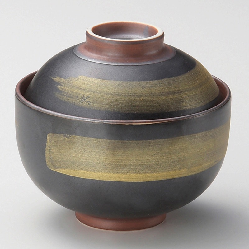 金正陶器 黒マット雲金煮物碗 1個(ご注文単位1個)【直送品】