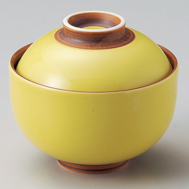金正陶器 黄釉円菓子碗 1個(ご注文単位1個)【直送品】