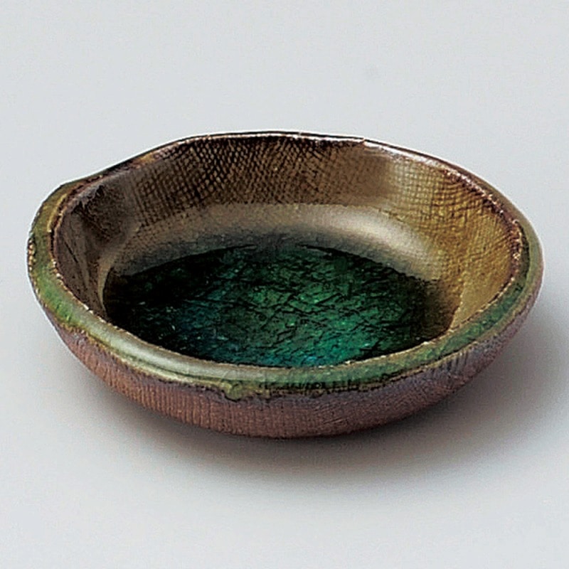 金正陶器 灰釉布目3.5皿 1個(ご注文単位1個)【直送品】