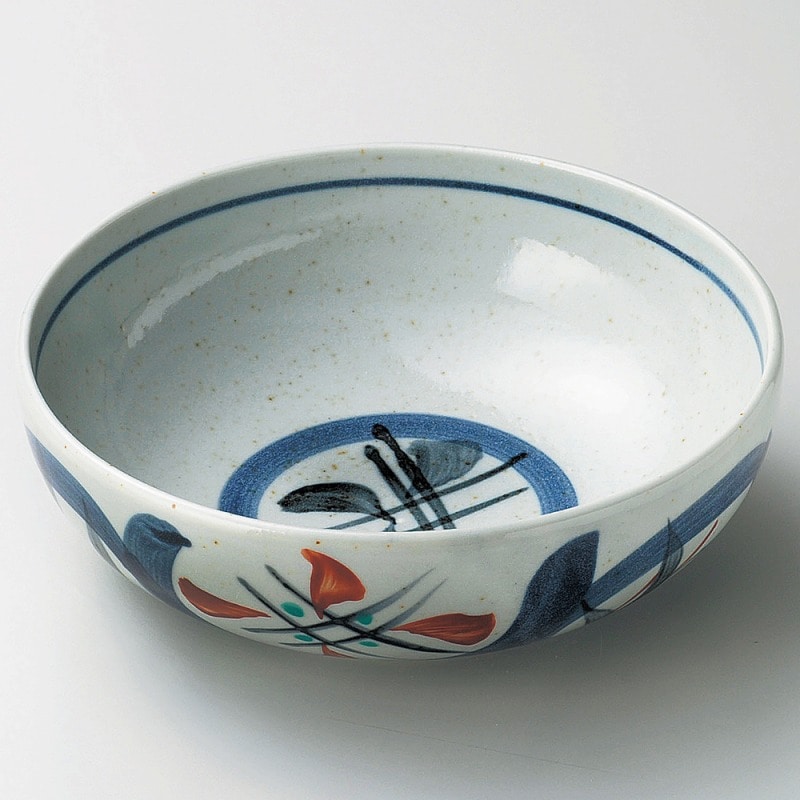 金正陶器 益子赤丸紋6.0ボール 1個(ご注文単位1個)【直送品】