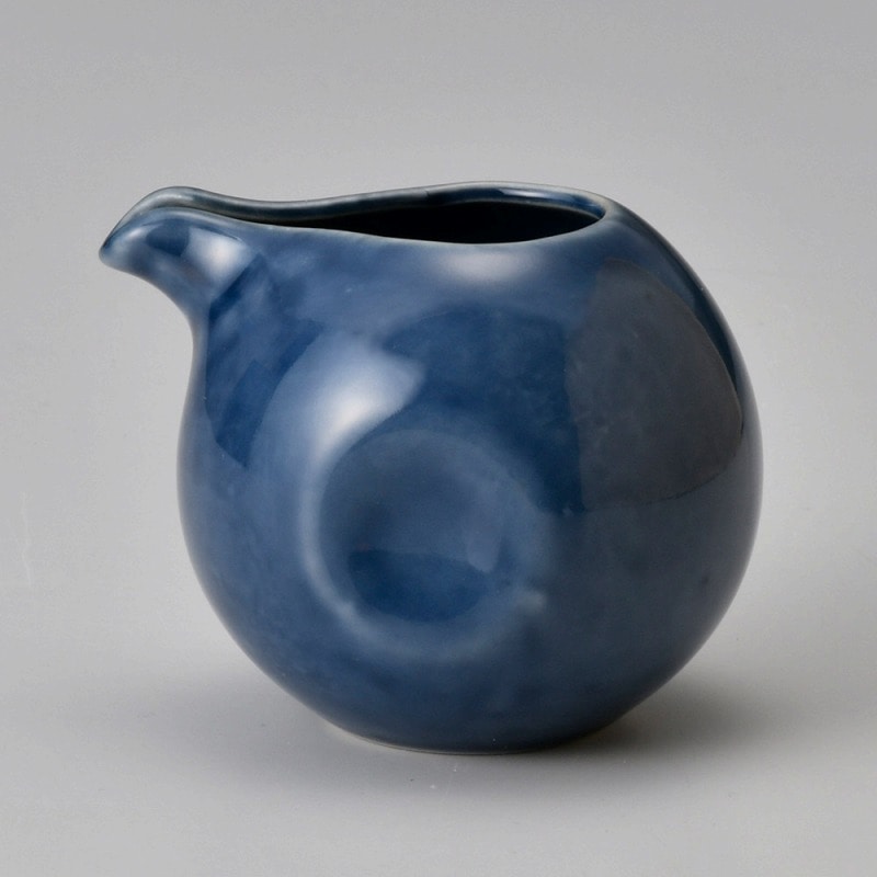 金正陶器 藍色丸ドレッシング 1個(ご注文単位1個)【直送品】