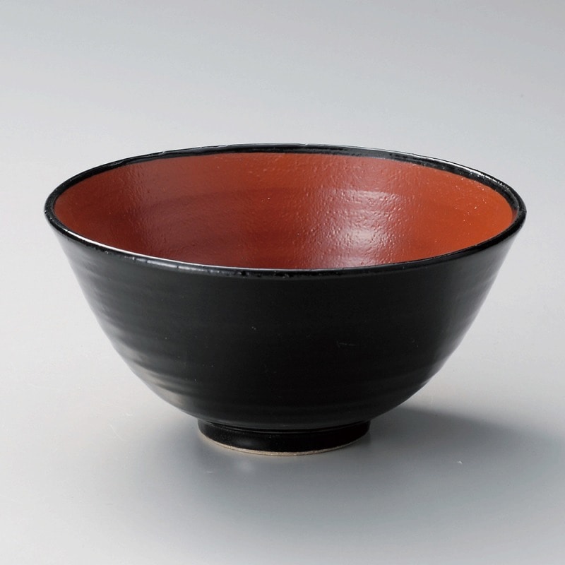 金正陶器 赤と黒京深反5.3丼 1個(ご注文単位1個)【直送品】