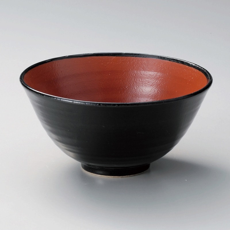 金正陶器 赤と黒京深反4.5丼 1個(ご注文単位1個)【直送品】