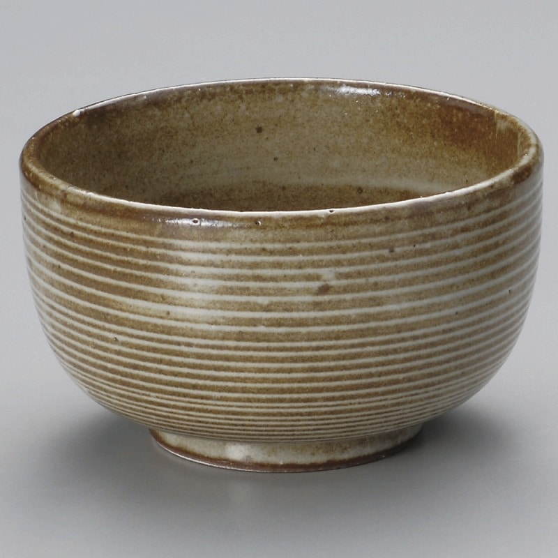 金正陶器 粉引櫛目腰張5.5丼 1個(ご注文単位1個)【直送品】