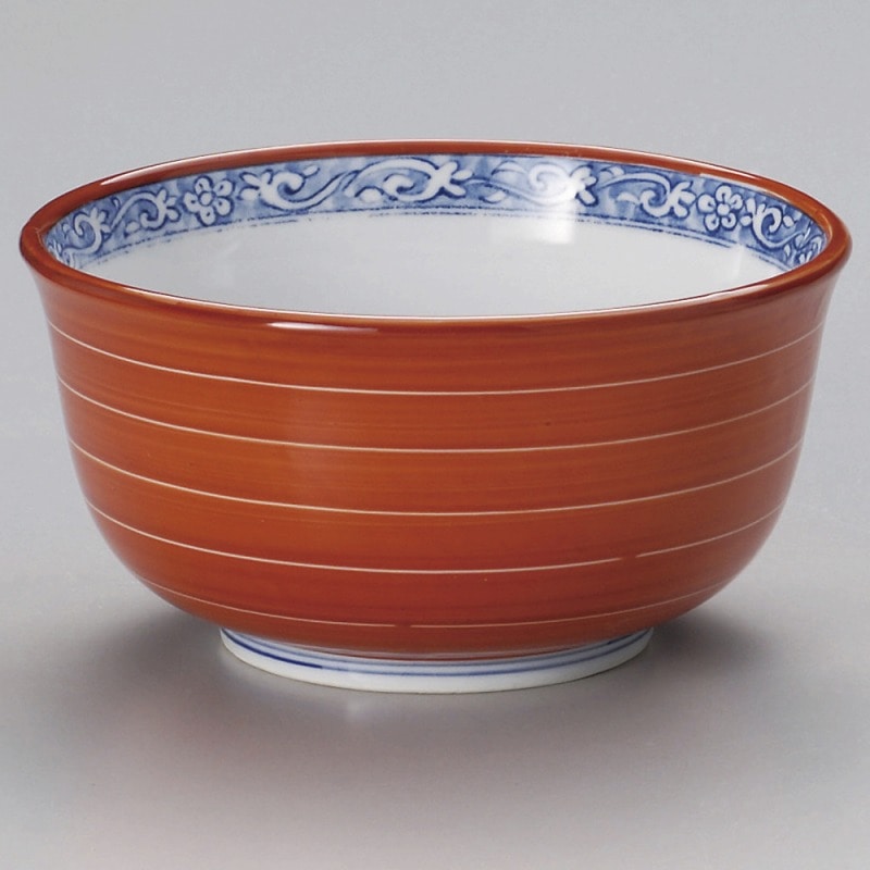 金正陶器 赤巻白線反5.5丼 1個(ご注文単位1個)【直送品】