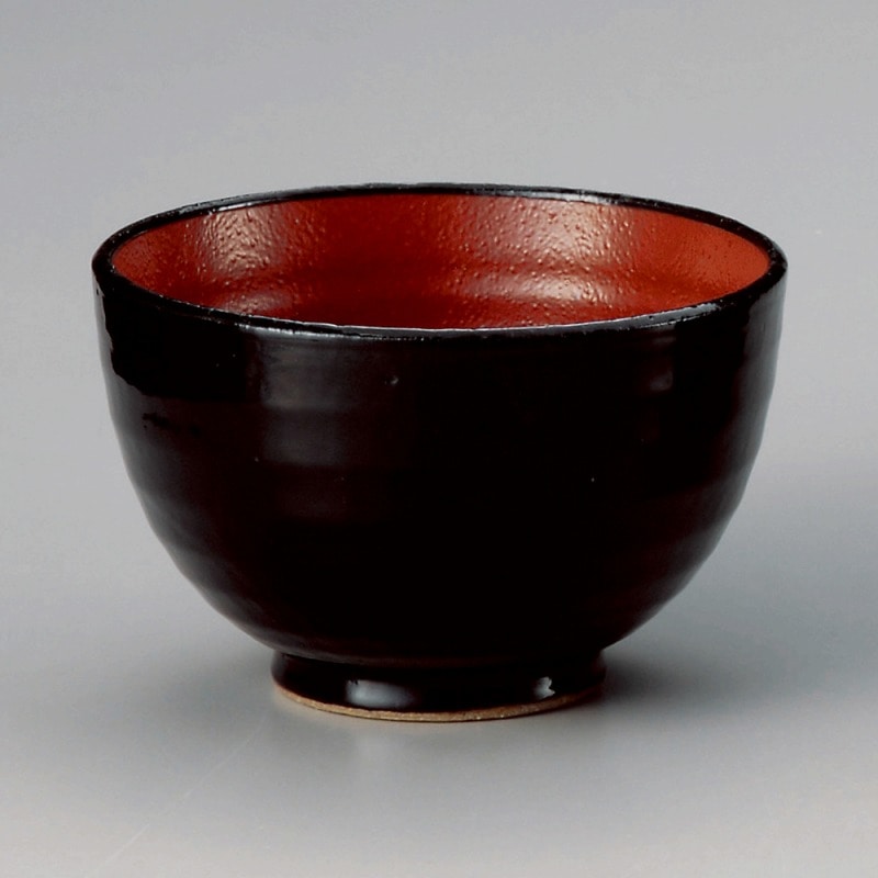 金正陶器 赤と黒夏目深5.0丼 1個(ご注文単位1個)【直送品】