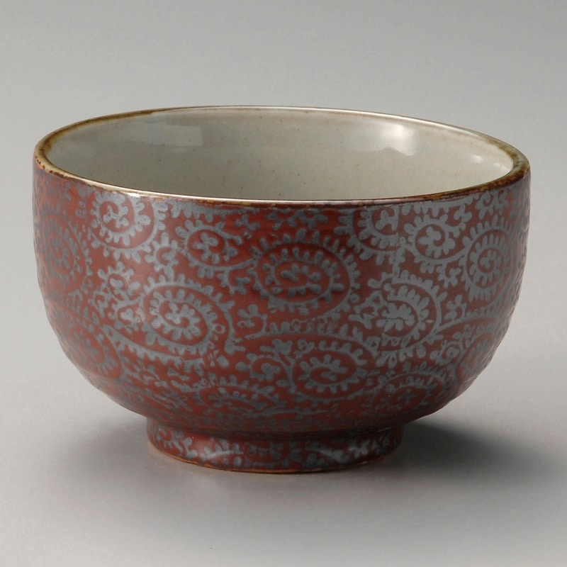 金正陶器 赤楽タコ唐草4.5多用丼 1個(ご注文単位1個)【直送品】