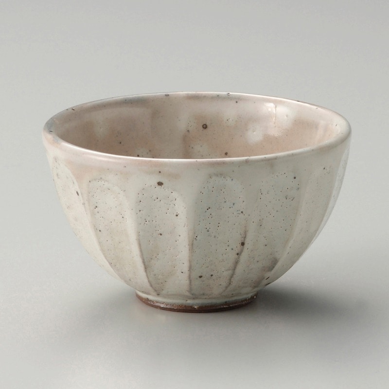 金正陶器 粉引面取4.0飯器 1個(ご注文単位1個)【直送品】
