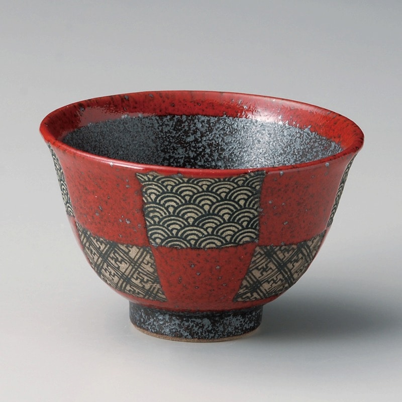 金正陶器 赤市松青海波反4.0丼 1個(ご注文単位1個)【直送品】