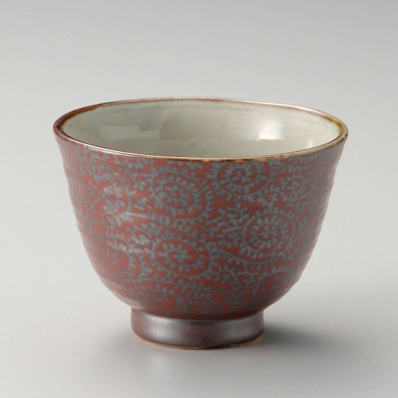 金正陶器 赤楽タコ唐草4.3多用碗 1個(ご注文単位1個)【直送品】