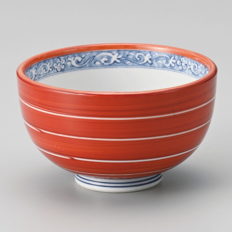 金正陶器 赤巻駒筋小丼 1個(ご注文単位1個)【直送品】