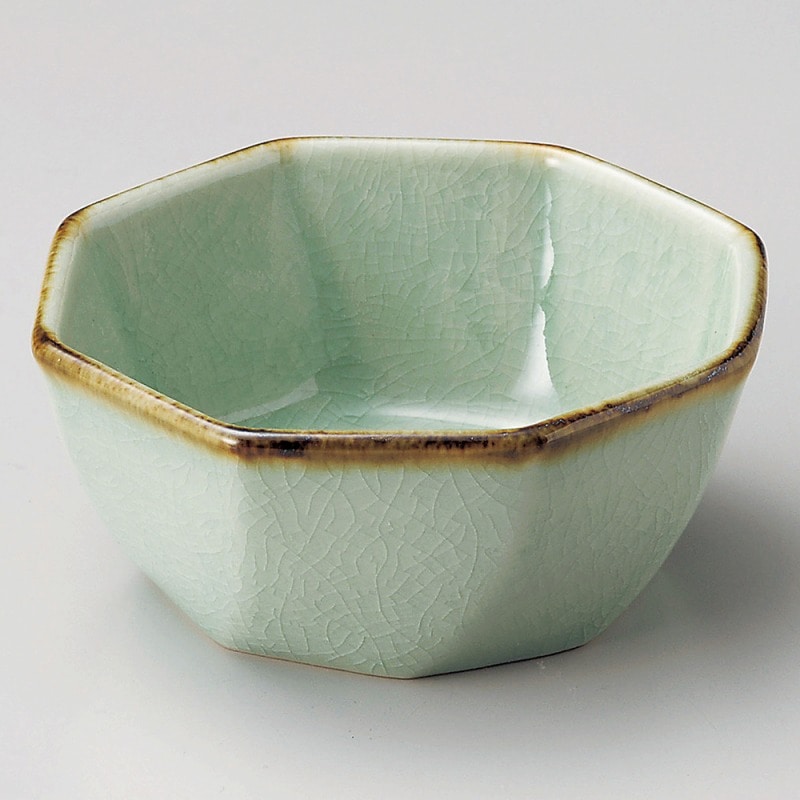 金正陶器 翠玉八角小鉢(大) 1個(ご注文単位1個)【直送品】