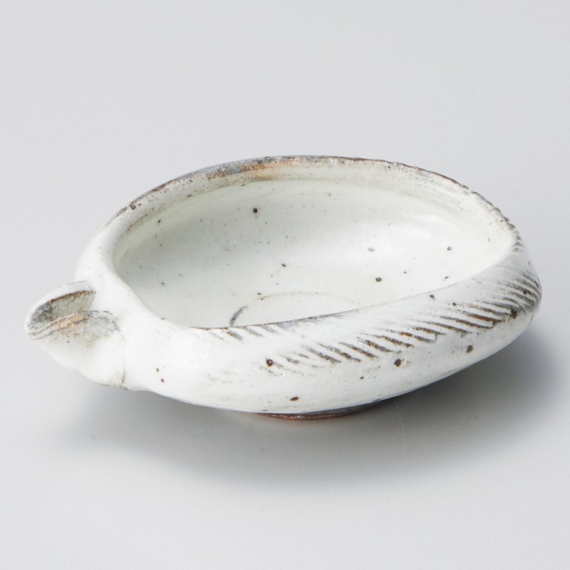 金正陶器 粉引櫛目片口珍味 1個(ご注文単位1個)【直送品】