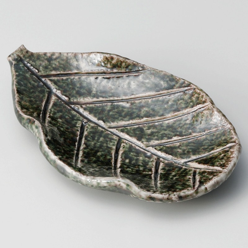金正陶器 手造り葉型璃寛 珍味 1個(ご注文単位1個)【直送品】