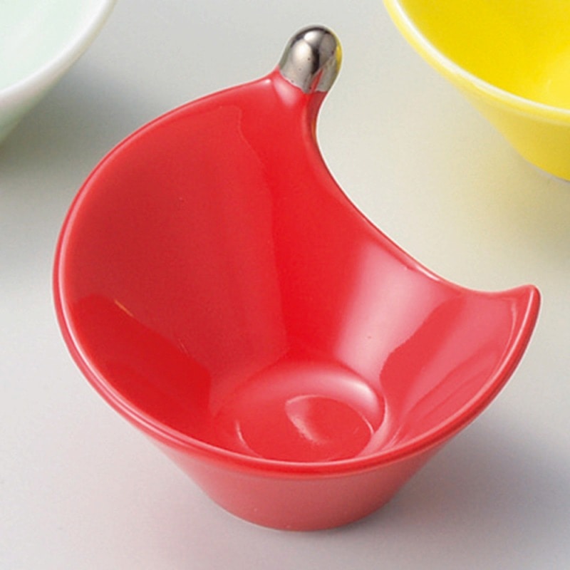 金正陶器 レッド雫プラチナ 珍味 1個(ご注文単位1個)【直送品】