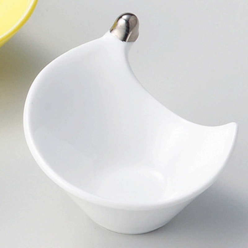 金正陶器 ホワイト雫プラチナ 珍味 1個(ご注文単位1個)【直送品】