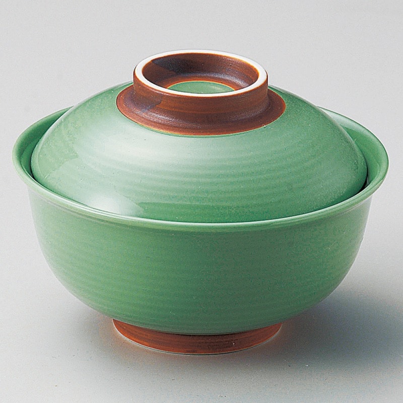 金正陶器 ヒスイ錆巻反 円菓子碗(大) 1個(ご注文単位1個)【直送品】