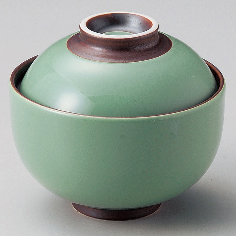 金正陶器 ヒスイ錆巻円菓子碗(大) 1個(ご注文単位1個)【直送品】