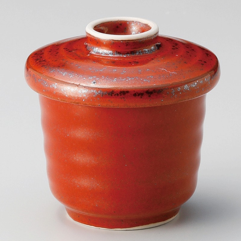 金正陶器 紅釉むし碗 1個(ご注文単位1個)【直送品】