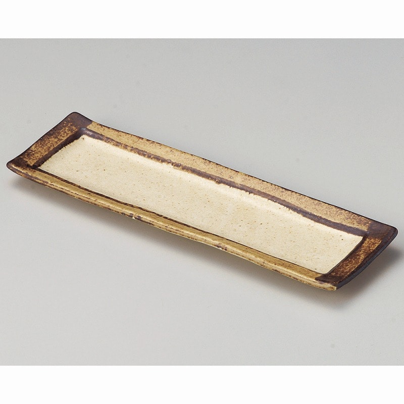 金正陶器 角渕サビ突出し皿 1個(ご注文単位1個)【直送品】