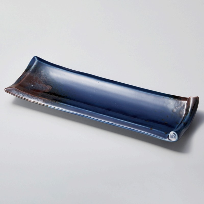 金正陶器 ルリ錆吹付出皿 1個(ご注文単位1個)【直送品】