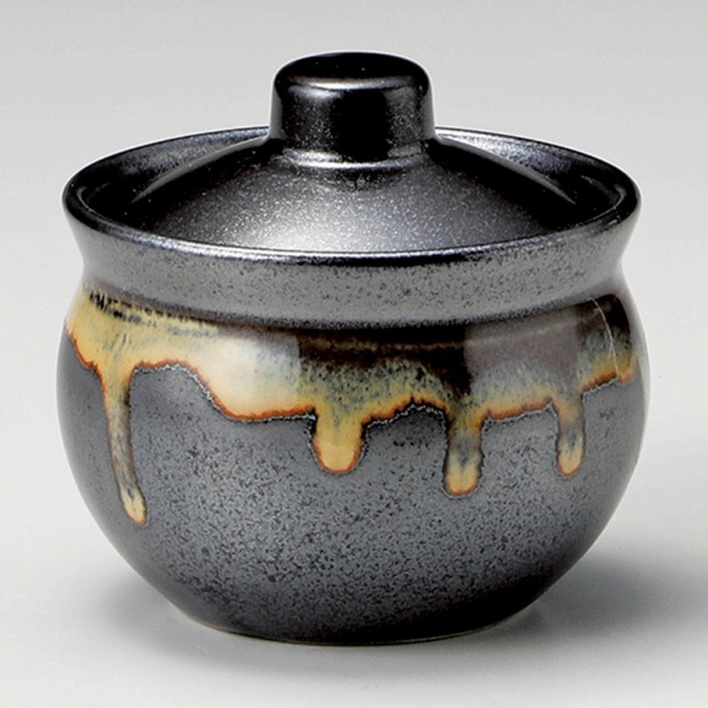 金正陶器 天目流 蓋物 1個(ご注文単位1個)【直送品】