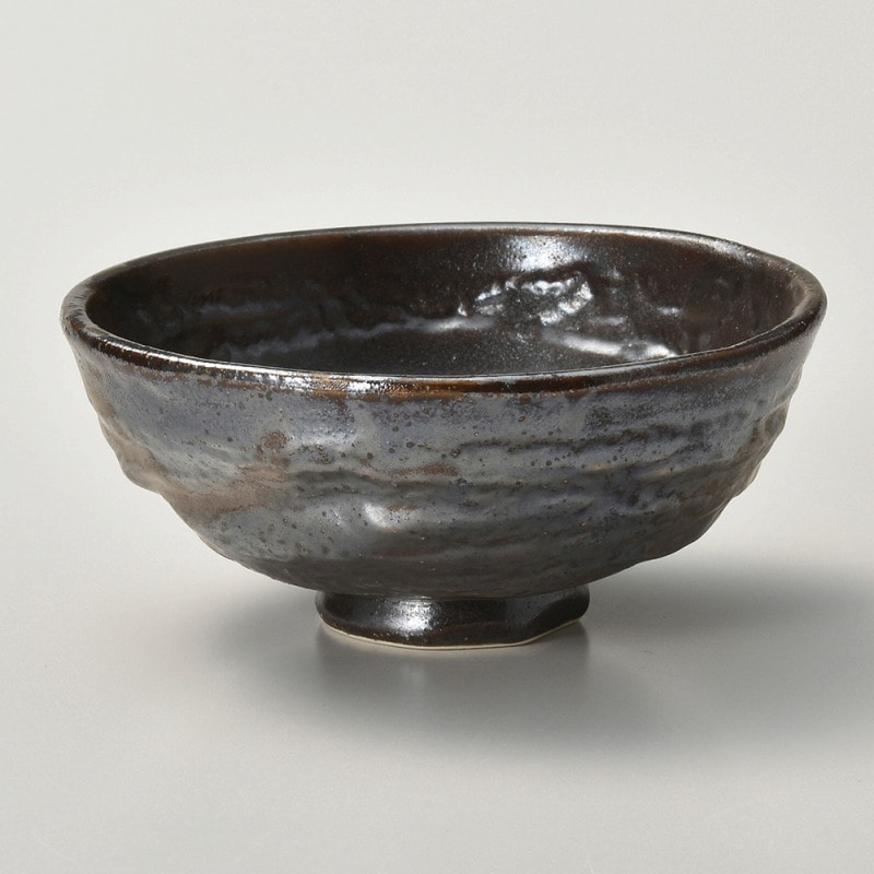 金正陶器 黒金 飯碗 1個(ご注文単位1個)【直送品】