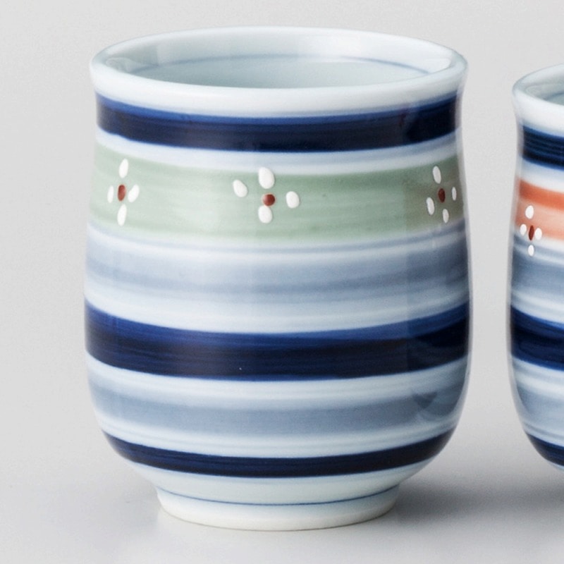 金正陶器 駒筋白梅湯呑(大) 1個(ご注文単位1個)【直送品】