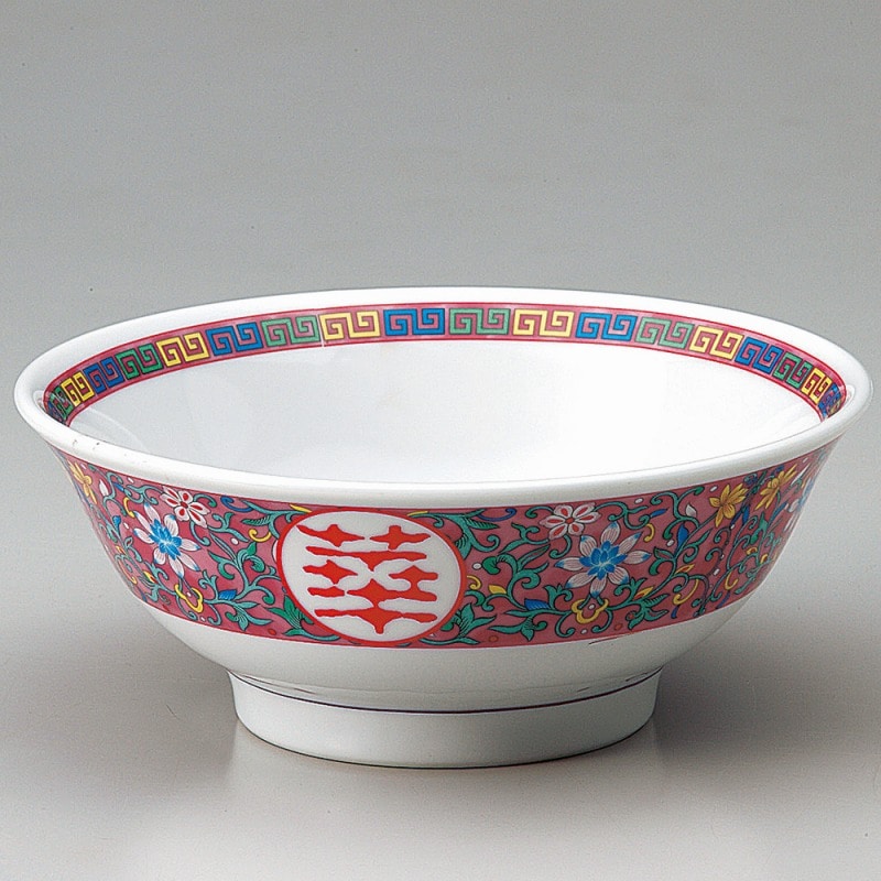 金正陶器 紫彩唐草高台6.5丼 1個（ご注文単位1個）【直送品】