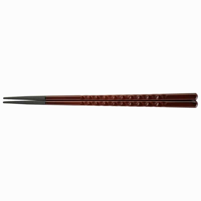 金正陶器 ［PBT］22.6㎝亀甲箸 チーク（2回塗） 1個（ご注文単位1個）【直送品】