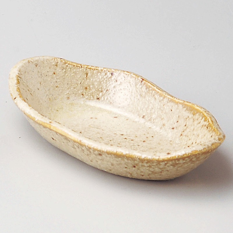 金正陶器 うす茶うのふ長小皿 1個(ご注文単位1個)【直送品】