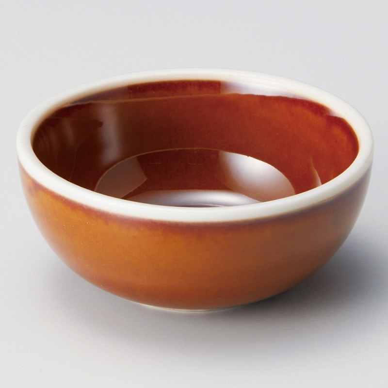 金正陶器 アメ渕透明釉8.5㎝ボール 1個(ご注文単位1個)【直送品】