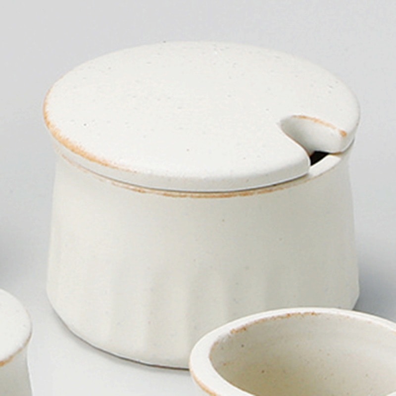 金正陶器 白ソギ辛子入れ 1個(ご注文単位1個)【直送品】