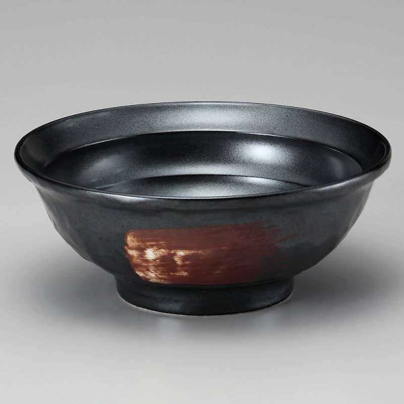 金正陶器 鉄結晶刷毛石目6.8ラーメン 1個(ご注文単位1個)【直送品】