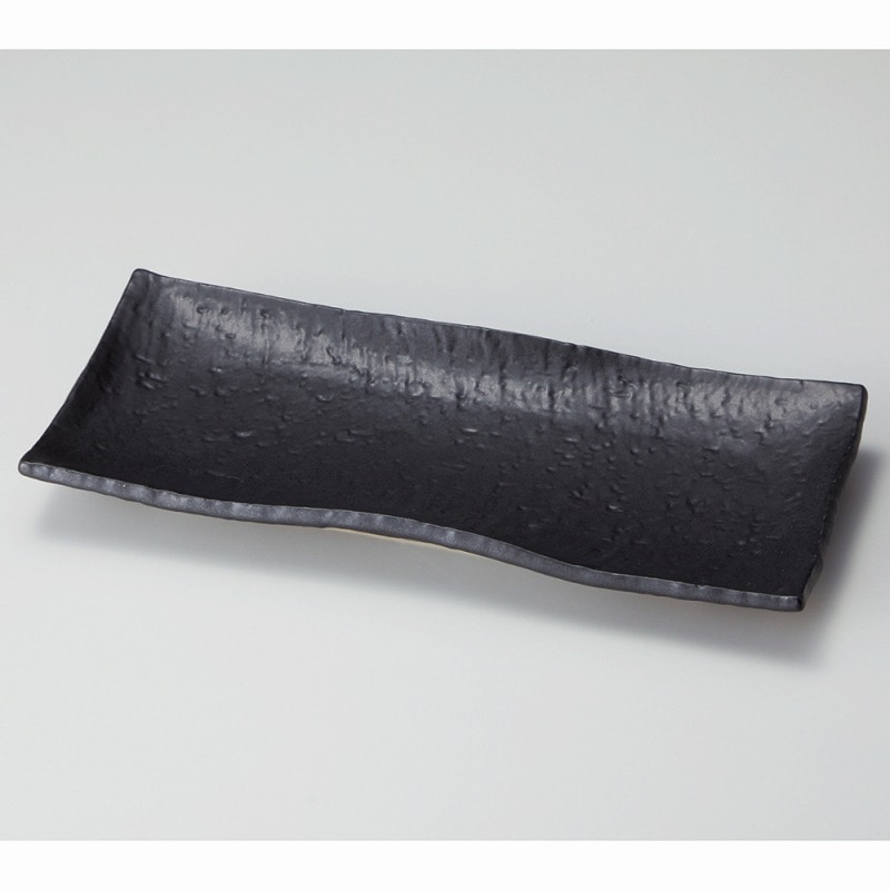 金正陶器 なごみ黒さんま皿 1個（ご注文単位1個）【直送品】