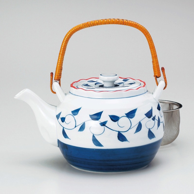 金正陶器 呉須唐草4号土瓶(カップアミ) 1個(ご注文単位1個)【直送品】