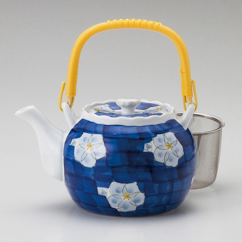 金正陶器 ダミ間取花4号土瓶(カップアミ) 1個(ご注文単位1個)【直送品】