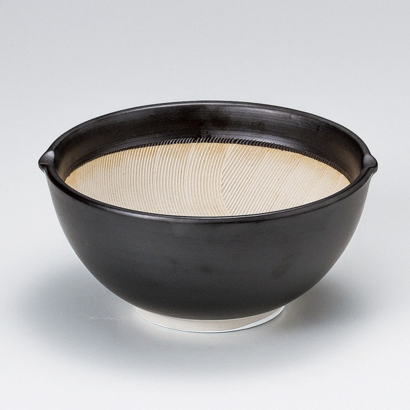 金正陶器 黒マット4.2スリ鉢 1個(ご注文単位1個)【直送品】