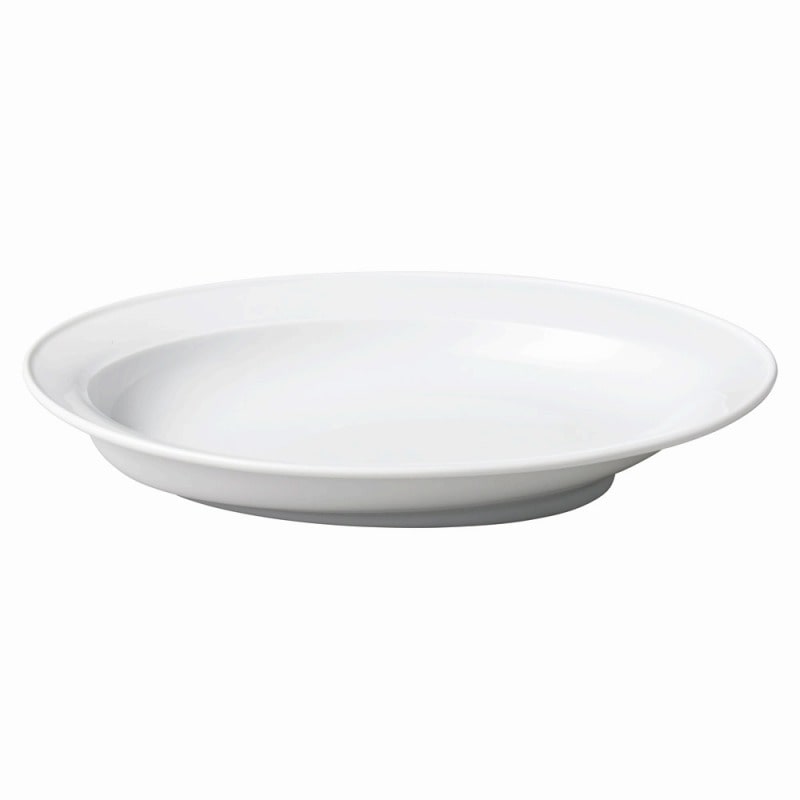 金正陶器 白磁カレー専用皿 1個（ご注文単位1個）【直送品】