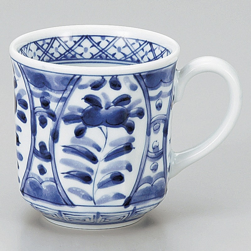 金正陶器 間取藍花マグカップ 1個(ご注文単位1個)【直送品】