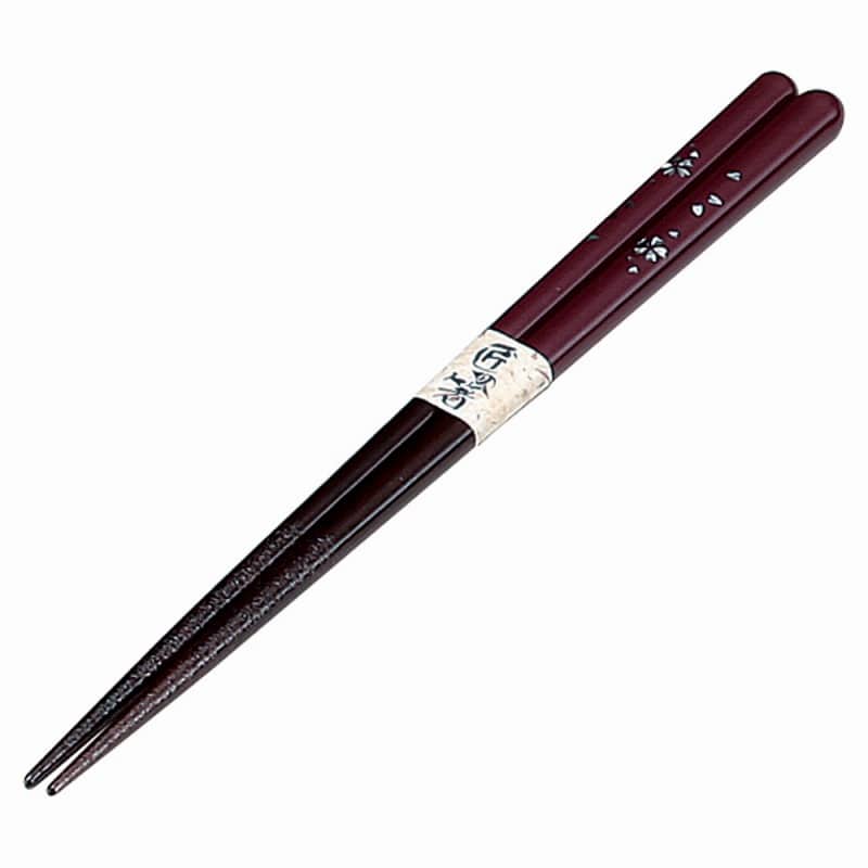金正陶器 桜赤木製箸(洗浄機対応) 1個(ご注文単位1個)【直送品】