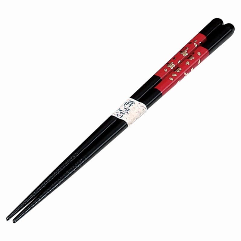 金正陶器 光琳桜朱木製箸(洗浄機対応) 1個(ご注文単位1個)【直送品】